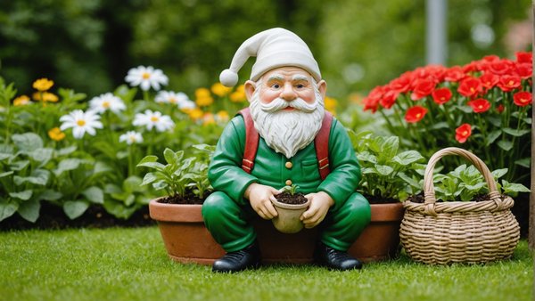 Optimisez votre espace vert : déco jardin, nain de jardin, sac de culture, plante artificielle, fleur artificielle